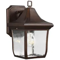 Elstead Lighting Elstead Oakmont Aussen-Wandleuchte E27 Patina-Bronze IP44 (E27,