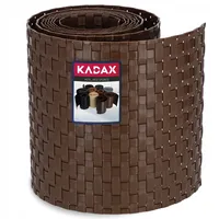Kadax Zaunband aus Technorattan, Braun, 19 x 25 cm