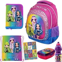Goldkids 6er Set Schulrucksack Rucksack Federmappe Turnbeutel Brotdose Trinkflasche