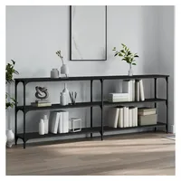 VidaXL Konsolentisch Schwarz 200x29x75 cm Holzwerkstoff