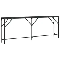 VidaXL Konsolentisch Schwarz 200x29x75 cm Holzwerkstoff