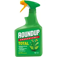 Roundup Unkrautfrei TOTAL, 1 Liter Sprühflasche, Unkrautvernichter, zur Bekämpfung