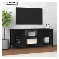 Furnicato TV-Schrank Schwarz 102x35x45 cm Holzwerkstoff
