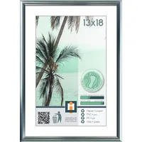 INTERTRADING Kyoto Kunststoff Silber 14x19 cm 2er Set