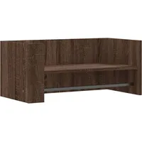 VidaXL Wandregal Braun Eichen-Optik 70,5x35x30,5 cm Holzwerkstoff