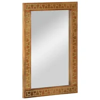 VidaXL Badspiegel 50x70x2,5 cm Massivholz Mango und Glas
