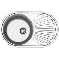 Victory Edelstahlspüle 780 mm 1 Becken reversibel inkl. Excenterbedienung