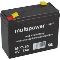 Multipower 6V 7Ah Akku Blitzleuchte Horizont Euro-Blitz Euro-Synchron