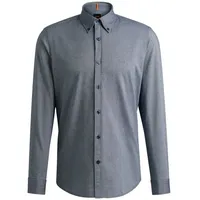 Boss ORANGE Businesshemd Rickert mit Button-down-Kragen blau XXL
