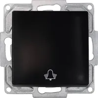 Günsan Visage Taster Glocke Klingel Unterputz Schwarz