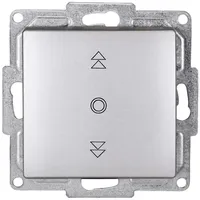 Günsan Visage Schalter Jalousieschalter Rolladenschalter 1x Schaltwippe UP Silber