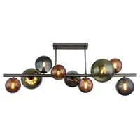 GLOBO LED Deckenlampe 9 Flammig Deckenleuchte Glaskugeln Esszimmerleuchte Kugeln,