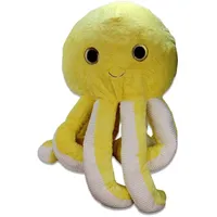 BEMIRO Gelber Oktopus Kuscheltier - ca. 130 cm
