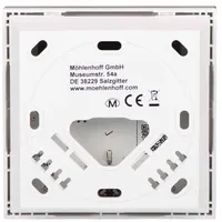 Möhlenhoff Alpha Smartware Raumbediengerät Display mit Designscheibe RDS 61011-N1