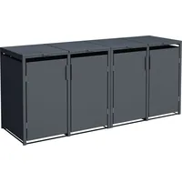 DEGAMO Mülltonnenbox MÜNCHEN 264x80x116cm für Tonnen 120 und 240