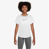 Nike One Dri-FIT kurzarm Trainingsshirt Mädchen 100 white/black S