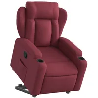VidaXL Relaxsessel mit Aufstehhilfe Weinrot Stoff