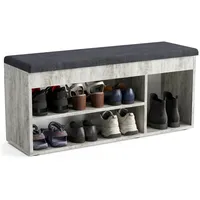 Komto Schuhbank mit Sitzfläche - Schuhregal Bank mit Stauraum
