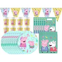 Procos Peppa Wutz - Kindergeburtstags-Set 43-teilig