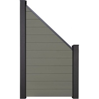 GROJA Solid Steckzaun Schräg 90 cm x 180/90 cm