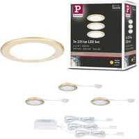 Paulmann 93119 LED Möbeleinbauleuchten 3er-Set 65mm 3x2,5W 3x180lm 230/12V