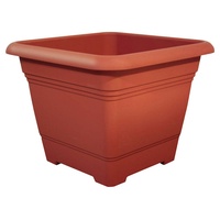 Geli Pflanzkübel Nora Terracotta 40 cm quadratisch Kunststoff