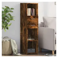 VidaXL Highboard Räuchereiche 30x42,5x124 cm Holzwerkstoff