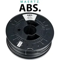 Maertz PMMA-1010-007 - Filament, ABS Schwarz 1 kg