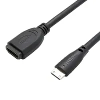 Value HDMI-Mini-C Stecker auf HDMI-A Buchse 15,0 cm Schwarz
