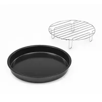 Klarstein AeroVital Cube Chef Heißluftfritteuse Pizzateller mit hohem Grilleinsatz