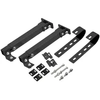 Revolt Universal-Balkon- & Zaun-Geländer-Halterungen für Solarmodule, schwarz