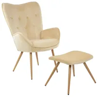 Albatros Ohrensessel York Samt 67 x 100 x 67