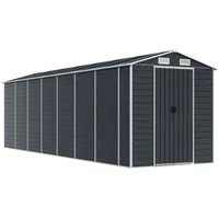 VidaXL Gerätehaus Anthrazit 191x640x198 cm Verzinkter Stahl
