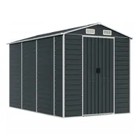 VidaXL Gerätehaus Anthrazit 191x300x198 cm Verzinkter Stahl 1847602