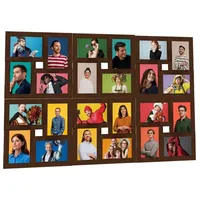 VidaXL Collage Bilderrahmen Dunkelbraun 13x18 cm 1 St.