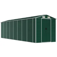 VidaXL Gerätehaus Grün 191x725x198 cm Verzinkter Stahl 1843971