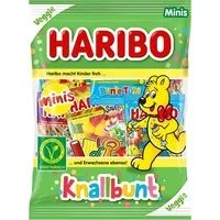 HARIBO knallbunt minis veggie Fruchtgummipäckchen gemischt 230g