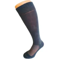 FußGut Baumwolle Unisex-Kniestrümpfe 2 Paar in grau | Gr.: