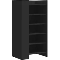 VidaXL Schuhschrank Schwarz 52x37,5x100 cm Holzwerkstoff