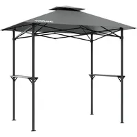 Wiltec Grillpavillon 2,45 x 1,52 m Grau