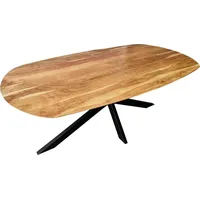 Sam möbel gmbh Esszimmertisch Oval 200x 100cm Akazienholz massiv