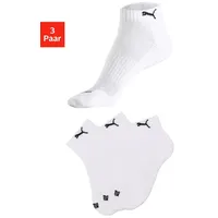 Puma Unisex Quarter Sock, White, 39-42