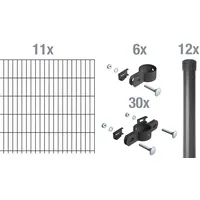 GAH Alberts Alberts Einstab-Gittermatten-Set Garden Typ 8/6/4 Pfostenstärke Ø34mm