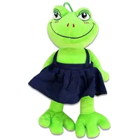 BEMIRO Frosch mit Kleid Kuscheltier - ca. 36 cm