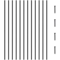 Vevor Metallbaluster Treppe 11er-Pack 13x1118mm Aluminiumspindeln mit Schrauben,