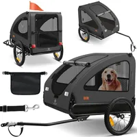 Kesser KESSER® Hundeanhänger Boxer 2-in-1 Hundebuggy Fahrradanhänger groß ca.