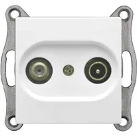 GUNSAN VISAGE + MODERNA Modul Sat TV End-Dose Weiss