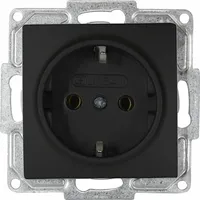 GUNSAN Visage Steckdose Unterputz Schwarz 2 St.