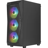 AeroCool PC Gehäuse Falcon A-BK-v2 Mid-Tower Schwarz