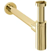 Herzbach Living Design-Geruchsverschluss 30.485800.1.03 1 1/4", mit Reinigungsöffnung, PVD-gold